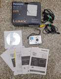 Panasonic Lumix DMC-LS75 7.2MP Digital Camera Silver - TESTED And Works
