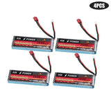 7.4V 2600mAh 25C Lipo Battery For WLtoys 1/14 144001 RC Car Upgrade Parts T Plug