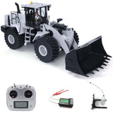 WA470 1/14 White Metal Hydraulic RC Loader Model W/ Servo Light W/O Battery Battery