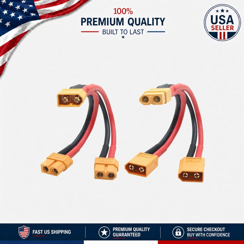 Versatile XT60 Y Splitter Cable 3.9¡± - Ideal for RC and DIY Applications Converter