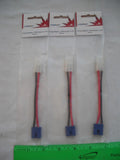 Lot of 3 Horizon Hobby DYNC0067 Charge Adapter, TAM Female to EC3, RC R/C Plane