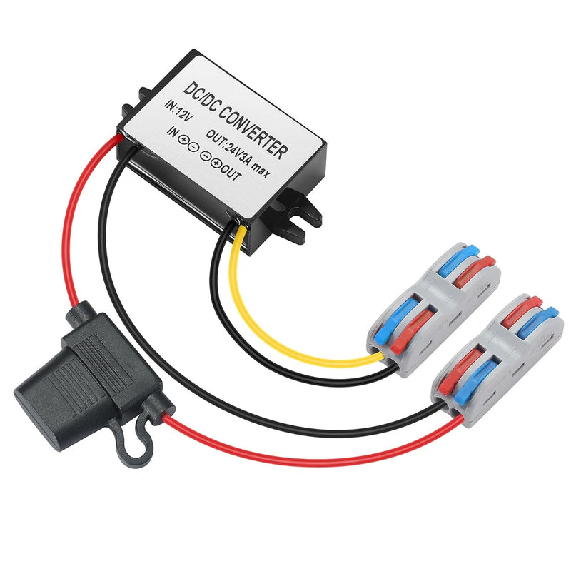 24V 3A Boost Converter for Trucks, RVs, Solar, Electric Vehicles  Waterproof