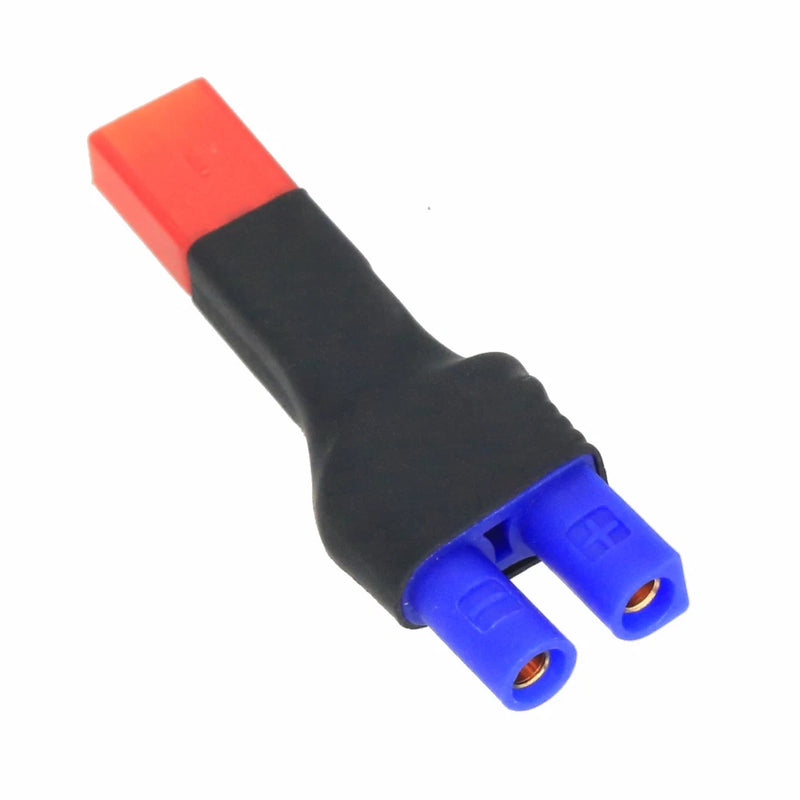 EC2 to JST male adapter with blue connector, black insulator, no-wire design