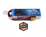Compact blue 3S LiPo battery pack with XT60-style yellow connector, 2200mAh label