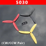 Pair 5030 5" 3-Blade Propellers Prop CW & CCW for FPV Quadcopter Drone RC Plane