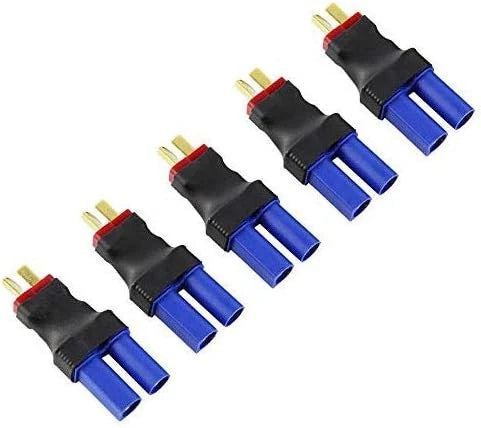 5Packs Male T to Female EC5 Plugs Conversion Adapter for RC Lipo Battery FPV RC Battery
