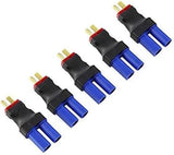 5Packs Male T to Female EC5 Plugs Conversion Adapter for RC Lipo Battery FPV RC Battery