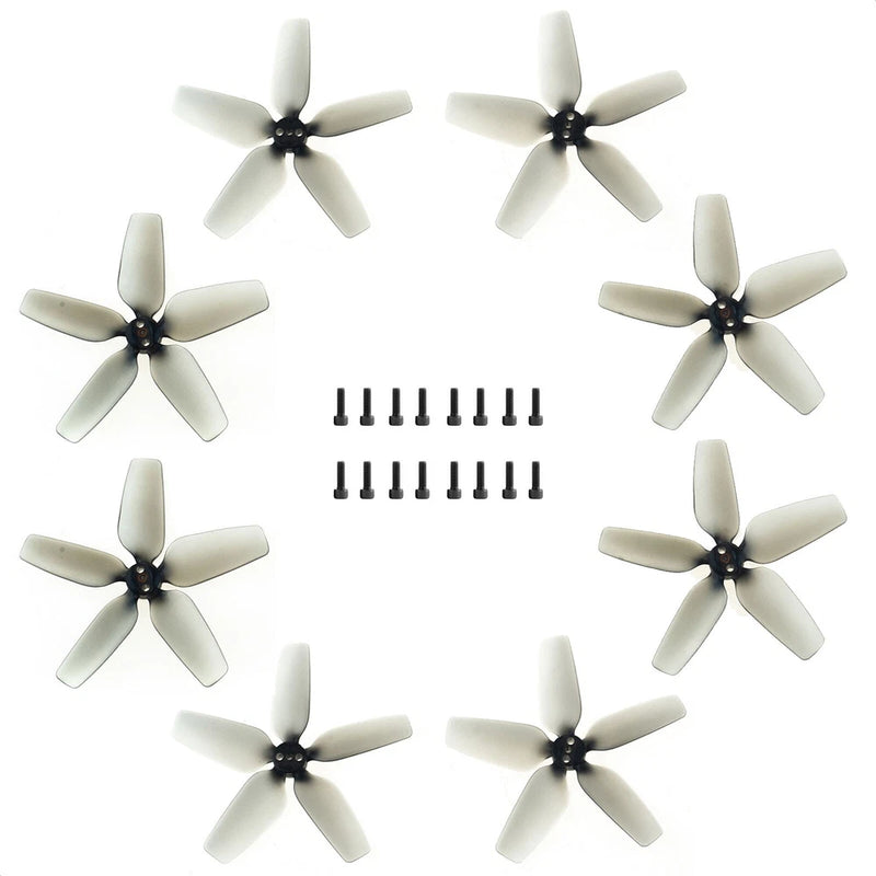 DJI Avata Drone Propellers Replacement Drone Accessories Gray (8pcs w/ Screws)