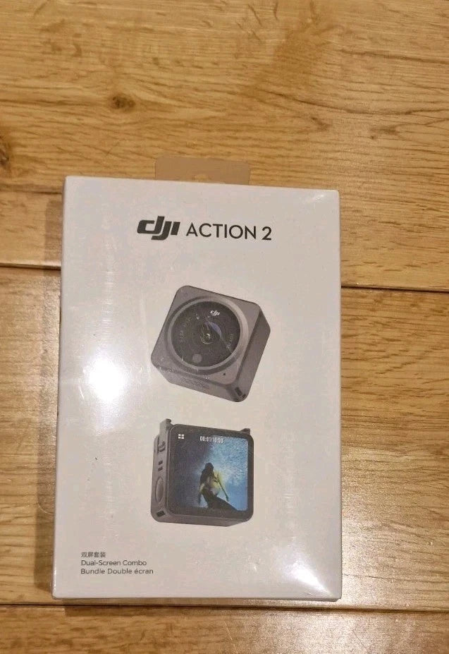 DJI Action 2 Dual-Screen Combo 4K Camera 32GB ?C OLED Touch Waterproof NEW ????