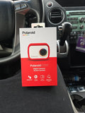 Polaroid digital camera retail box with red and white design