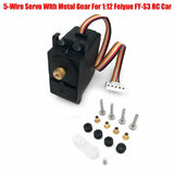 5-Wire Servo With Metal Gear Car Part For 1:12 Feiyue FY-S3 SUBO SB1513 RC Car