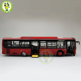 1/42 YUTONG ZK6128HGK City Bus Diecast Model Toy Car Friends Gifts