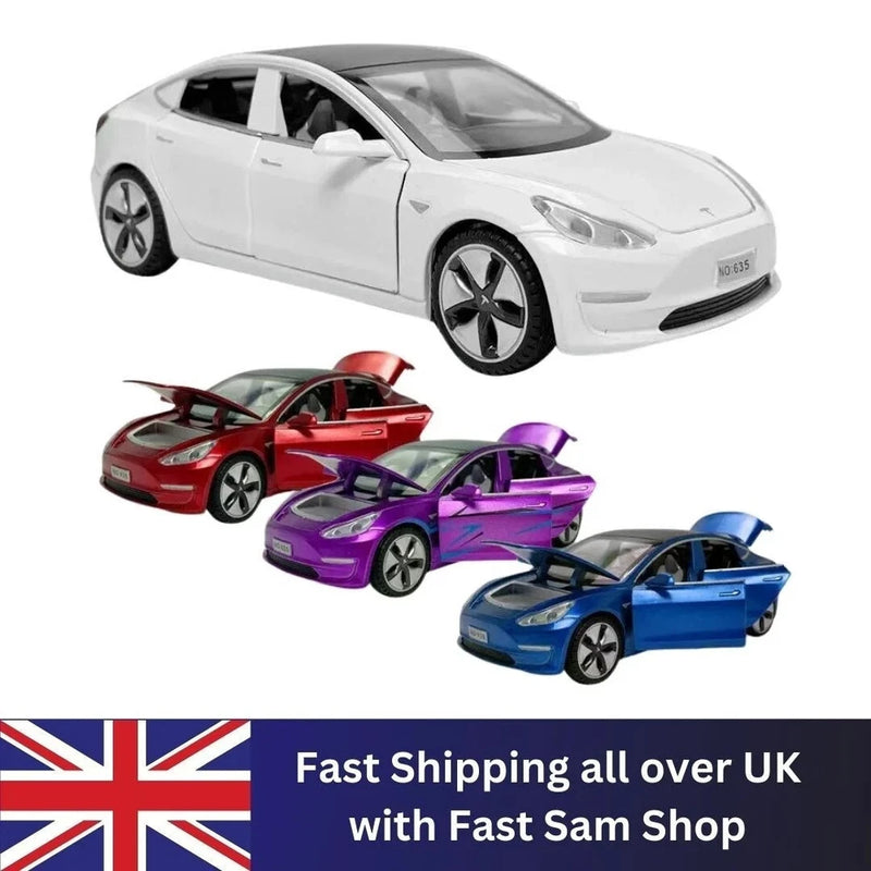 1:32 Tesla Model 3 Model Car Metal Diecast Toy Vehicle Gifts For Children