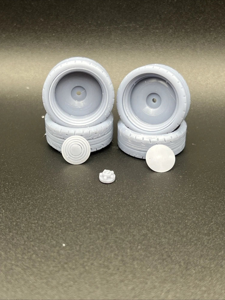 1/24 Scale Smoothie Resin Printed Wheel Set For Scale Modeling