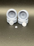 1/24 Scale Smoothie Resin Printed Wheel Set For Scale Modeling