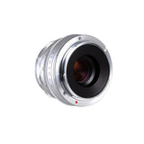 New 35mm F/1.6 Manual Focus Prime Lens f Fujifilm Fuji X-mount XH1 XA5/10 Silver