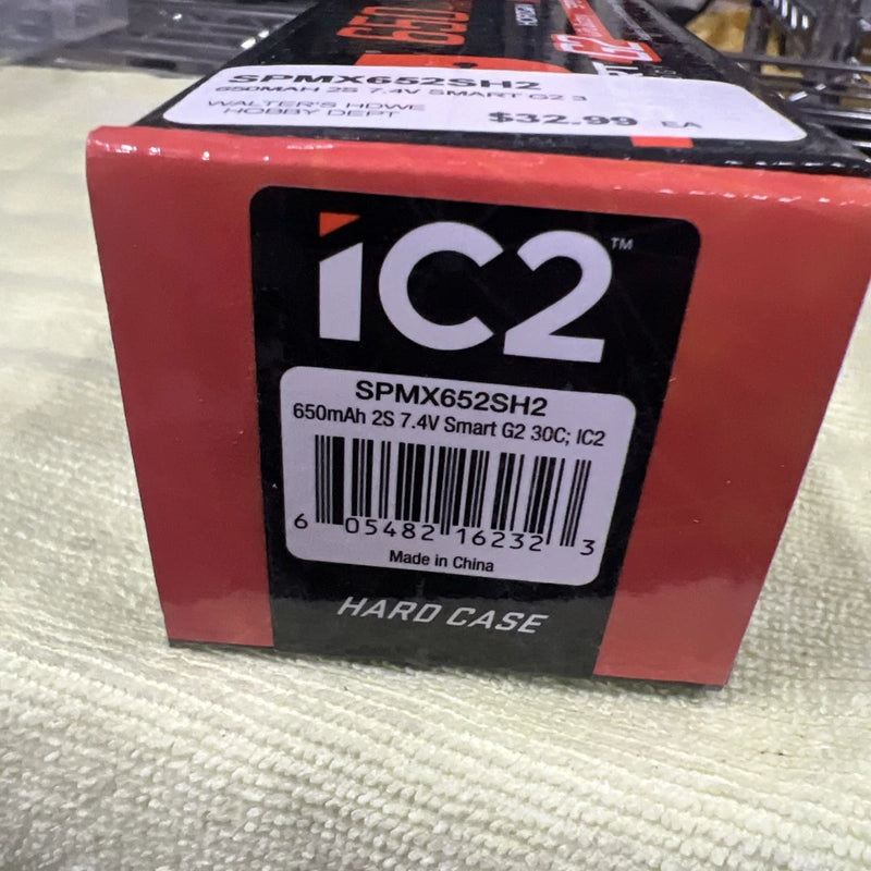 Spektrum X652SH2 650mah 2s 7.4v Smart G2 30c LiPo; Ic2 Battery
