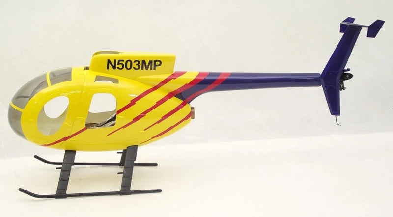 Roban MD500D 600 size ARF Yellow-Blue painting RC Helicopter scale KIT Fuselage