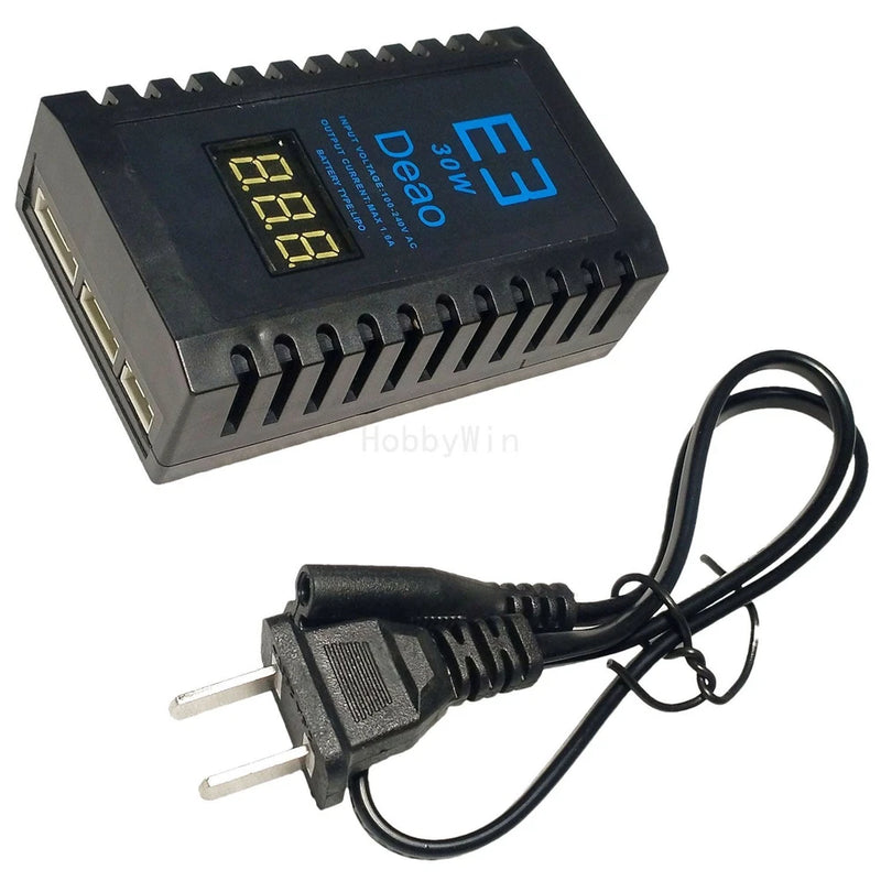 E3 30W 2S7.4V 3S11.1V 4S14.8V LiPo Balance Charger for RC Plane Heli QuadCopter Battery