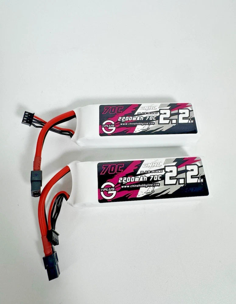 2x CNHL G+Plus 2200mAh 3S 11.1V 70C LiPo Battery XT60 RC