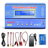 80W Mini Lipo Balance Charger with Power Supply for LiPo/Li-ion/NiMH RC Cars