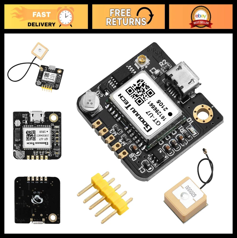 High Sensitivity GPS Module Receiver NEO-6M for Arduino, Drone, STM32, UNO R3