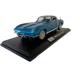 1965 Chevy Corvette Sting Ray 1:18 Diecast Model Blue Maisto Special NIB