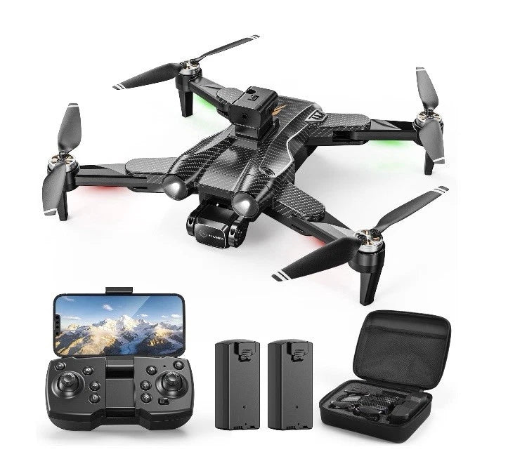 Zippered hard carrying case with molded slots for drone accessories