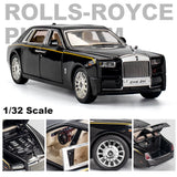 1:32 Rolls-Royce Phantom Alloy Die-cast Model Car Toy Sound&Light Kids Gift