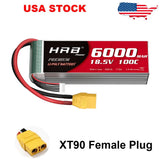 HRB 5S 6000mAh 18.5V XT90 100C LiPo Battery for RC Drone Helicopter UAV Aircraft Battery