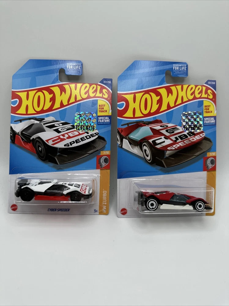 Hot Wheels Cyber Speeder Lot Of 2 From 2022 Factory Set
