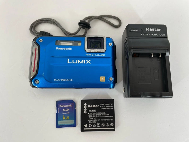 Panasonic Lumix DMC-TS4  12.1MP Waterproof Shock GPS Digital Camera/Accessories