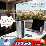 WZRELB 1000W Pure Sine Wave Inverter DC 48V to AC 110V120V Power solar Converter