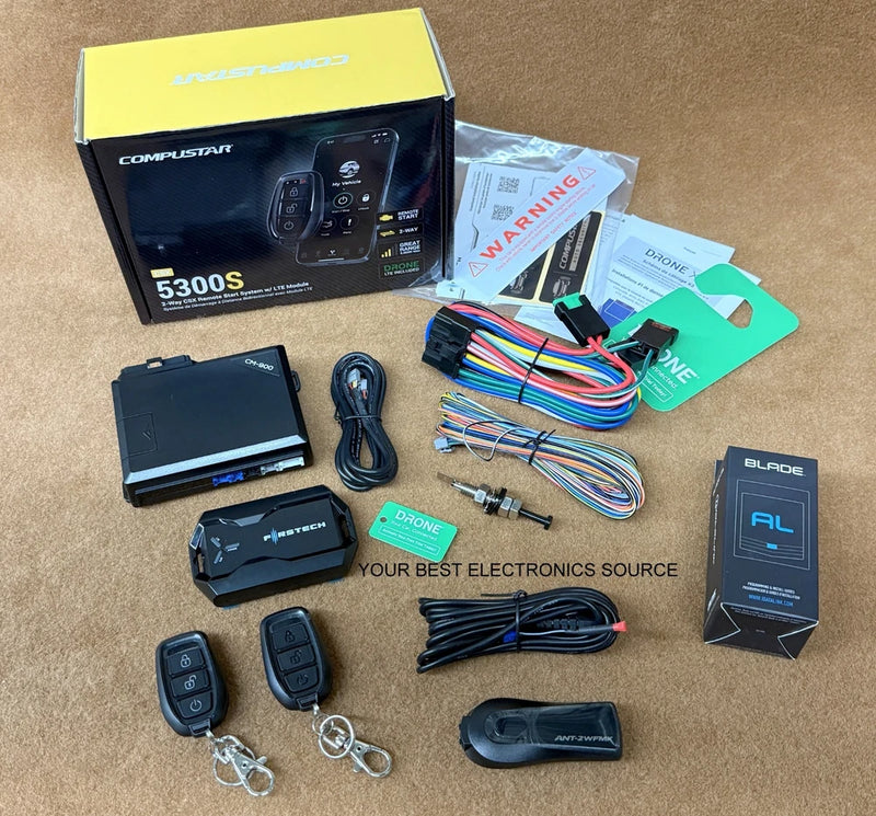 NEW Compustar CSX5300-S 2-Way Remote Start, 2 Remotes, w/ BLADE-AL and DRONE