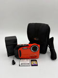 Fujifilm FinePix XP70 16.4MP Digital Camera Orange Waterproof Bundle Tested