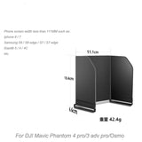 111mm Phone Sun Shade Hood for DJI MAVIC Spark Phantom4 pro/3 adv pro / OSMO FPV