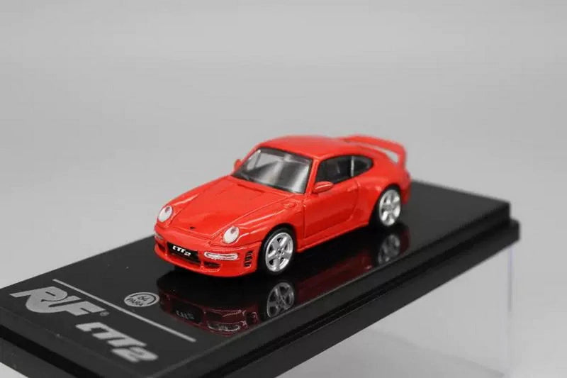 PARA 1/64 Scale Porsche 993 RUF CTR2 Red Diecast Car Model Toy Collection