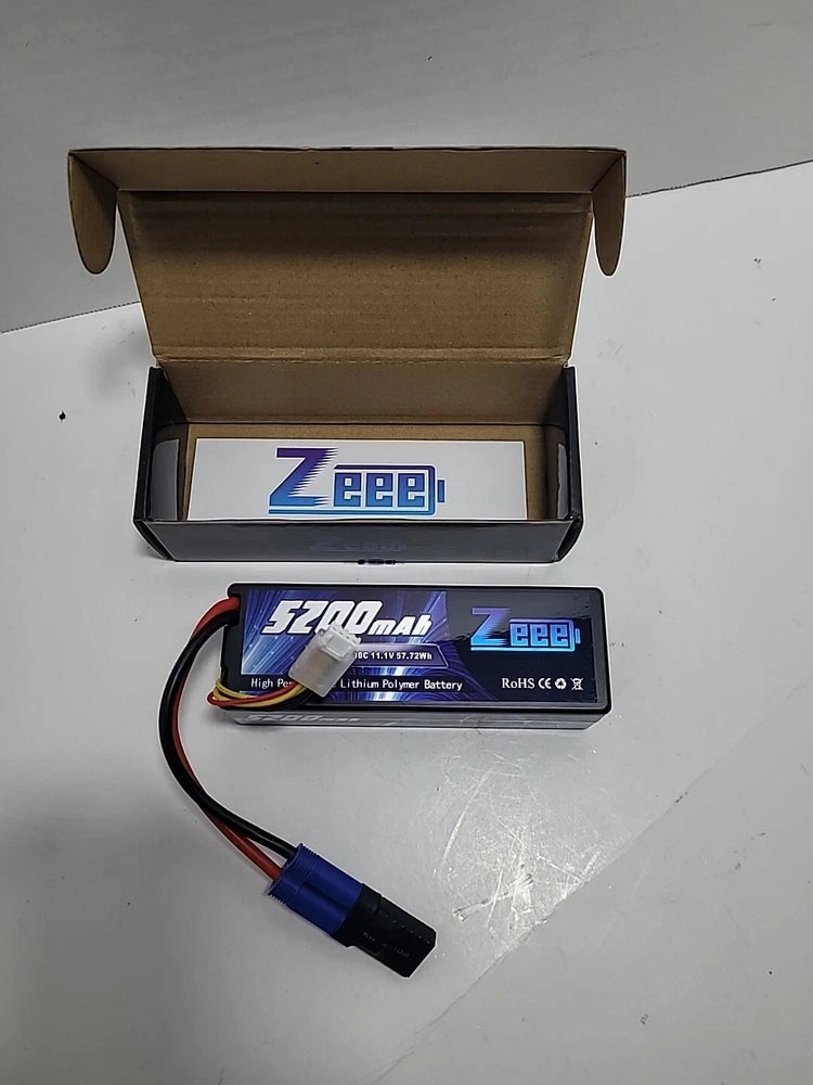 Zeee 3S LiPo Battery 5200mAh 11.1V 80C Deans Hardcase for RC Car Helicopter Boat Battery