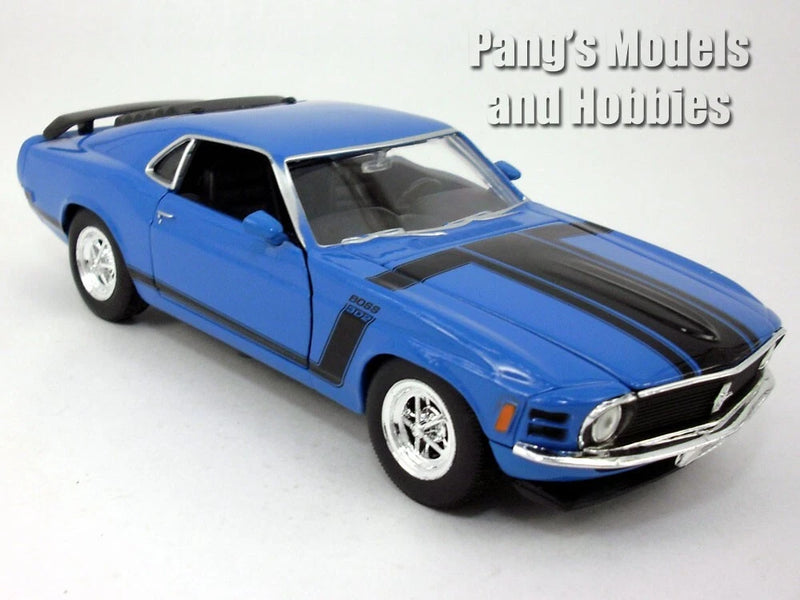 1970 Ford Mustang Boss 302 1/24 Diecast Model by Welly - BLUE