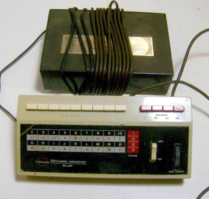 vintage 1980s CABLETENNA 36 Channel Converter RC-36P Television Cable box RETRO Converter