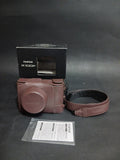 Fujifilm X100F Leather Camera Case Brown Genuine Protects Camera