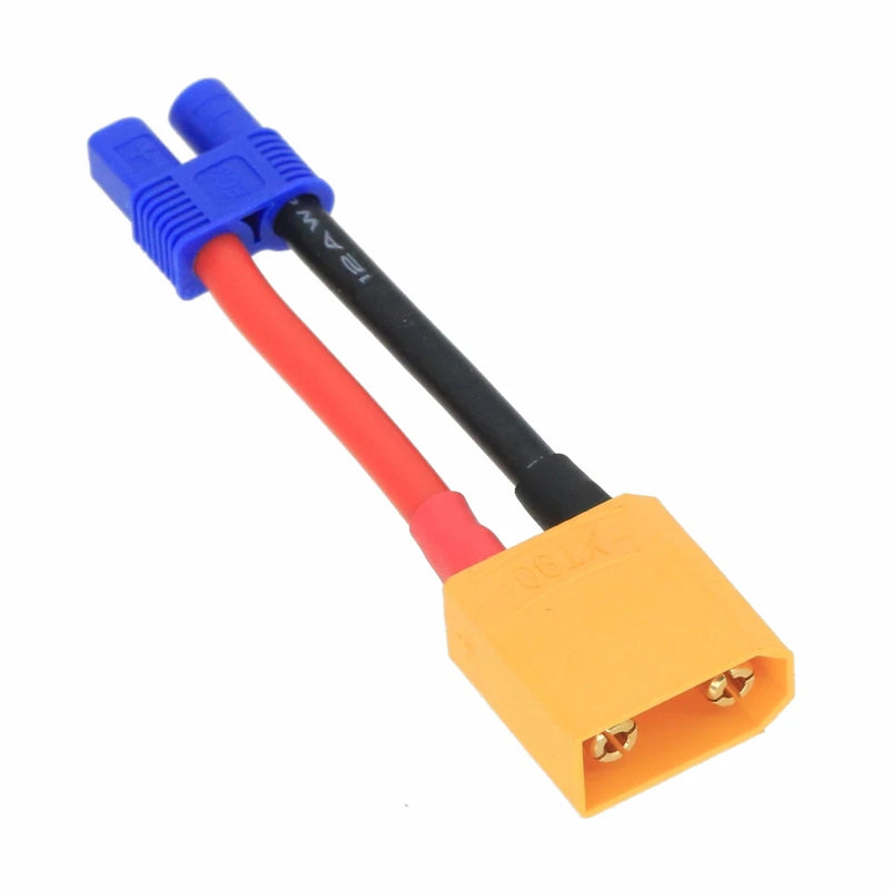 EC3 Female to XT90 Male cable 12AWG 5CM wire For RC Battery Hobbies Toys FPV UAV