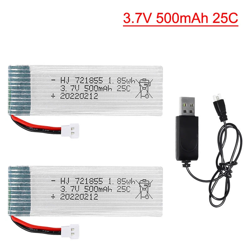 3.7V 500mAh Lipo battery for JJRC H37 JXD 523 wltoys V966 V977 V930 Q282 E50 RC
