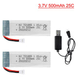 3.7V 500mAh Lipo battery for JJRC H37 JXD 523 wltoys V966 V977 V930 Q282 E50 RC