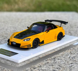 Onemodel 1:64 Yellow JDM JS AP S2000 Racing Sports Model Diecast Resin Car