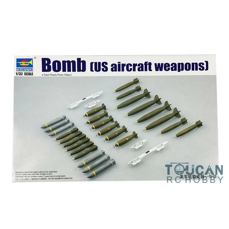 1/32 Trumpeter U.S. Aircraft Weapons Bombs for Battleplane 03307 Model Kit DIY