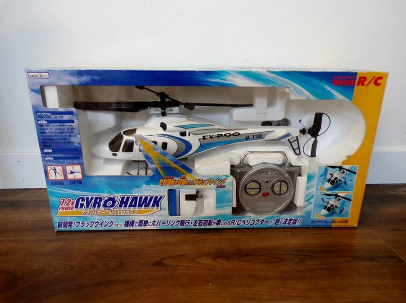 Brand NEW Taiyo Japan R/C Gyro Hawk 7.2V Power Helicopter MISB Tyco