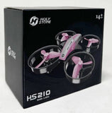 Holy Stone HS210 mini drone box with pink quadcopter graphic, 14+.