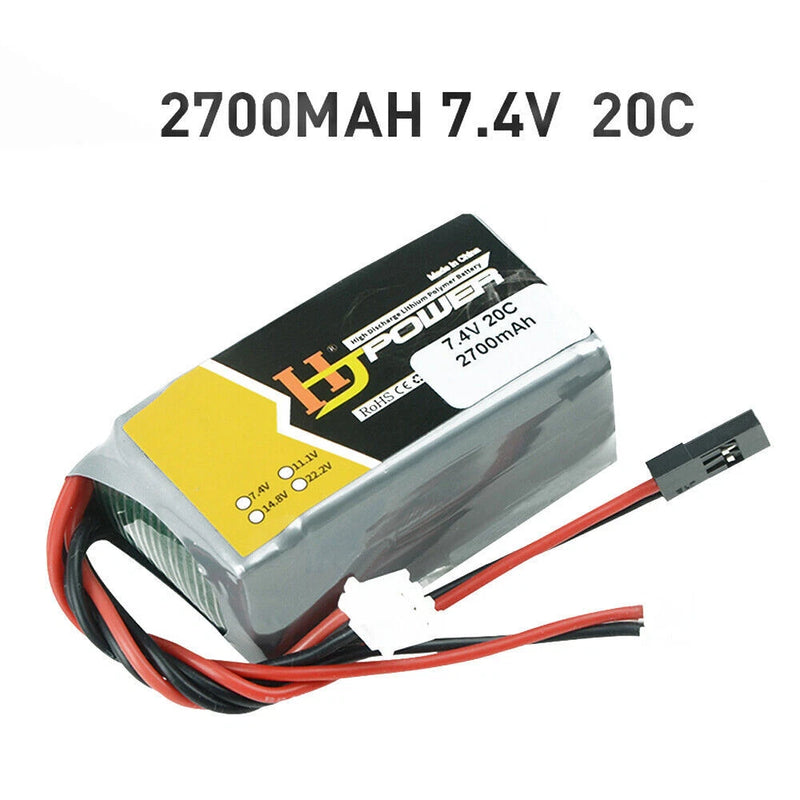 Li-po Battery 7.4V 2700mah Futaba For LRP VTEC Oil truck RC Receiver mp93 mp10 Battery