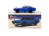 1:64 Nissan Skyline 2000GT-R (KPGC110) -- Blue -- Tarmac Works x J Collection